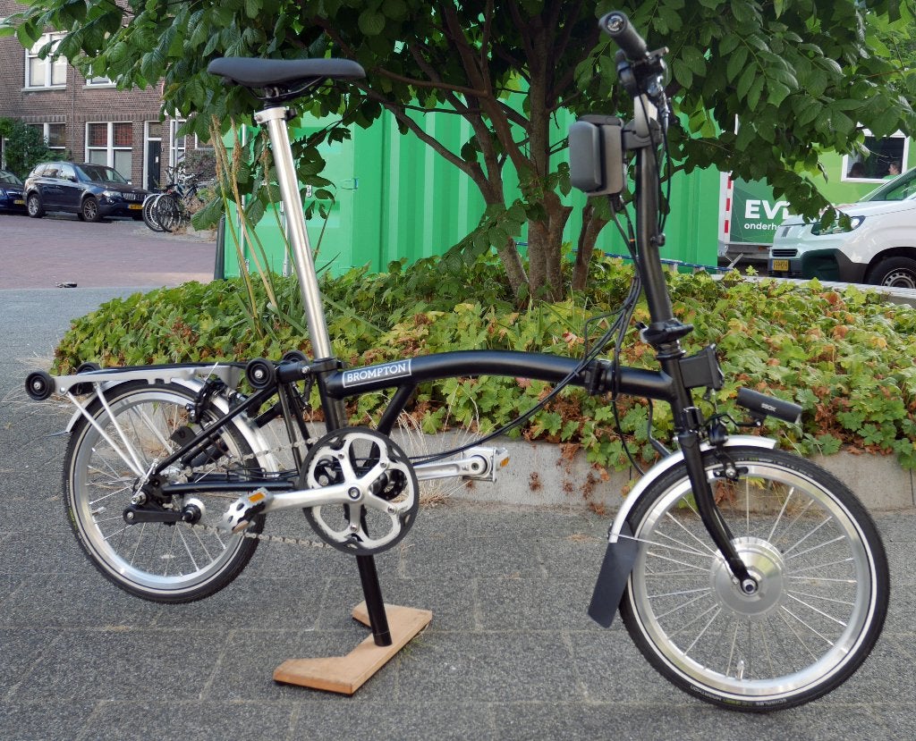Elektrische Brompton vouwfiets met 3 versnellingen, Ophalen, Brompton, Velgrem, 16 tot 18 inch