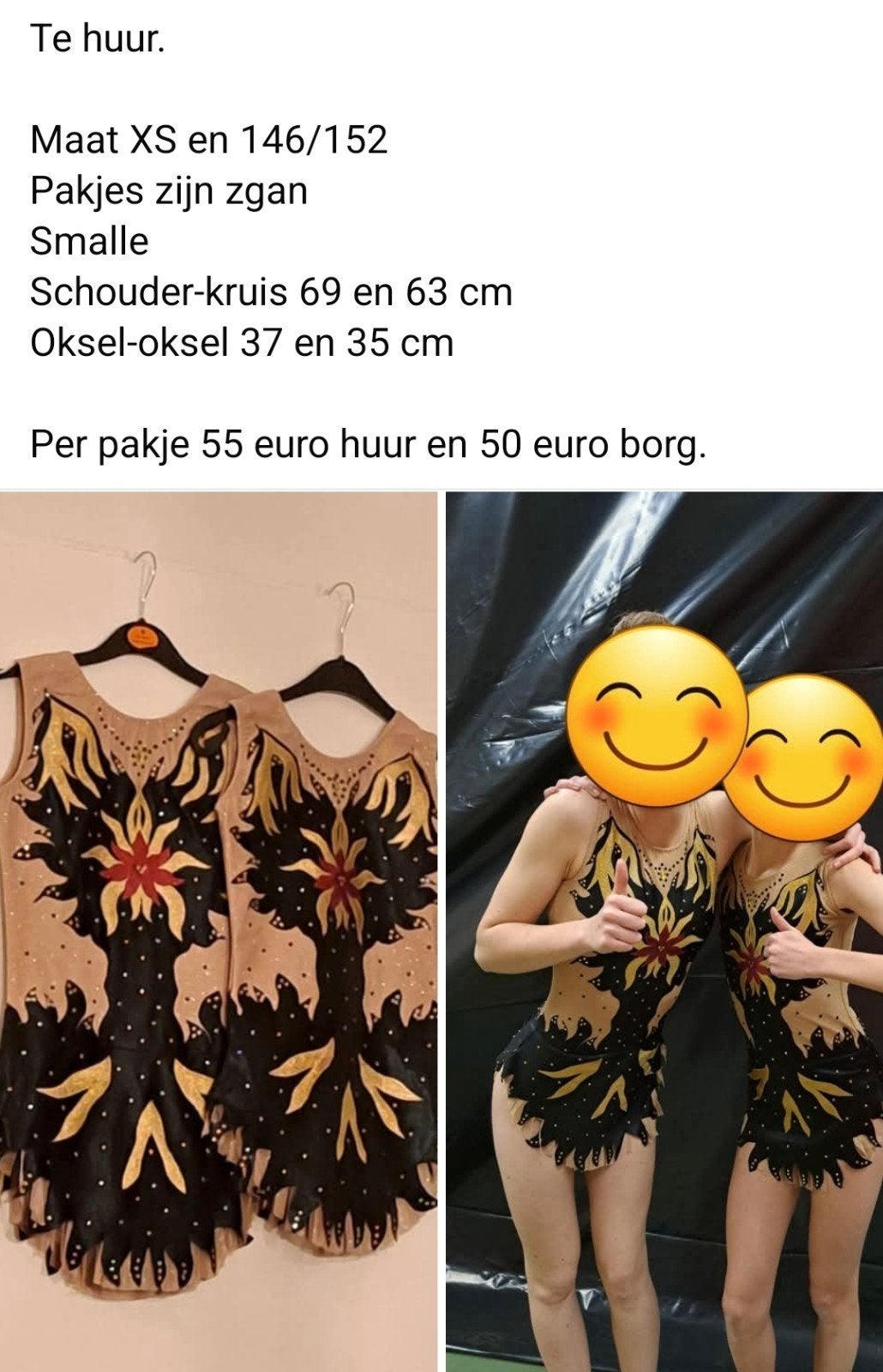 Acro duo pakjes maat XS en 146/152, Kindermaat 146 t/m 176, Ophalen of Verzenden, Zo goed als nieuw, Turnpak(je)
