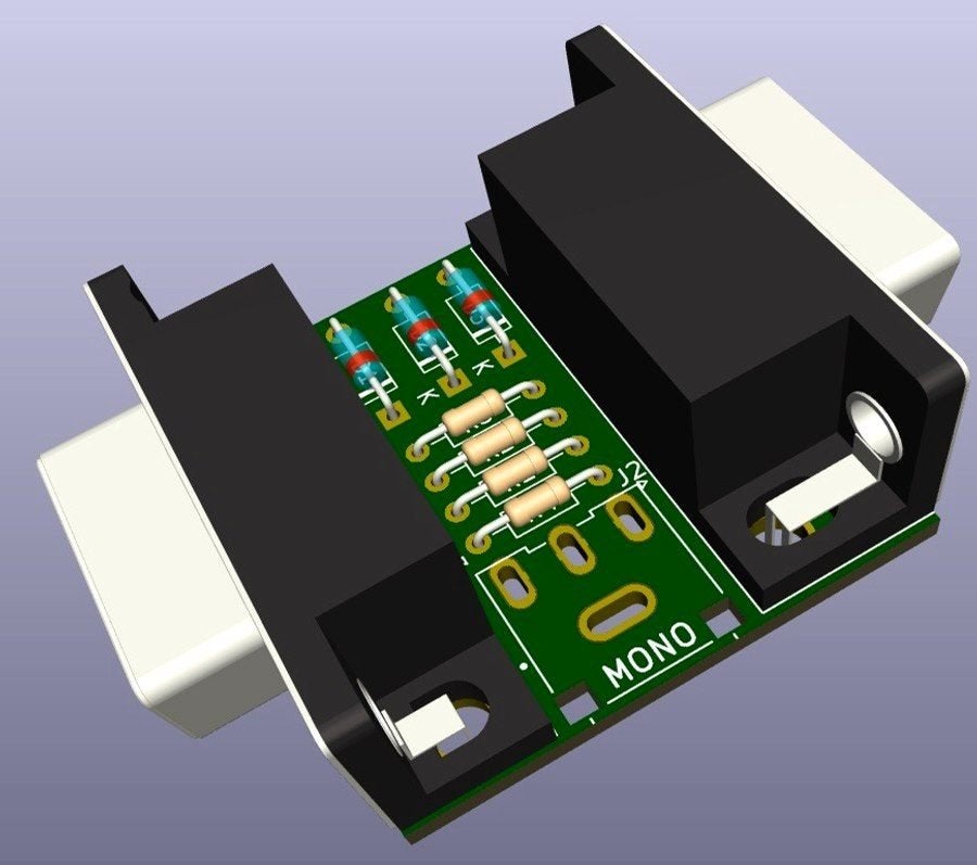 Commodore 128 RGBI naar VGA adapter (80-kolom), Computers en Software, Ophalen of Verzenden