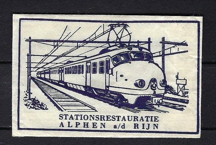 155 Alphen a/d Rijn STATIONSRESTAURATIE, Ophalen of Verzenden, Nederland