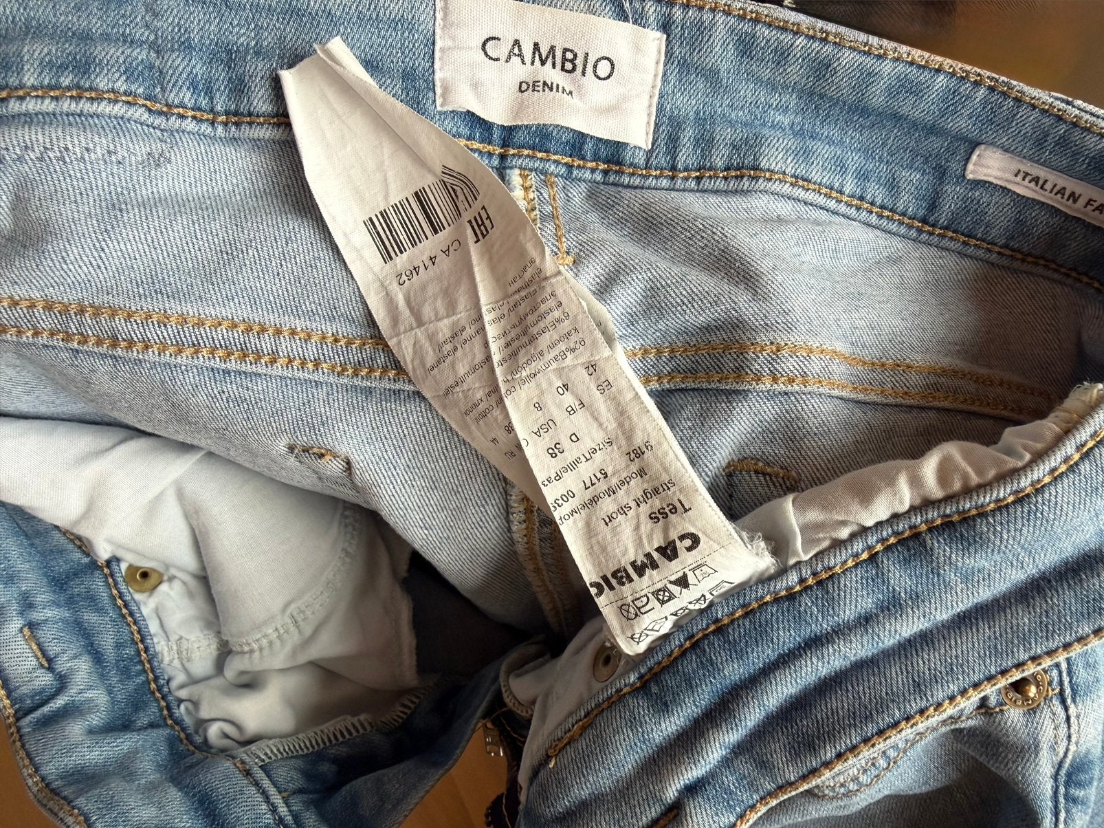 Cambio jeans maat 38, Ophalen of Verzenden, Zo goed als nieuw, Blauw, W30 - W32 (confectie 38/40)