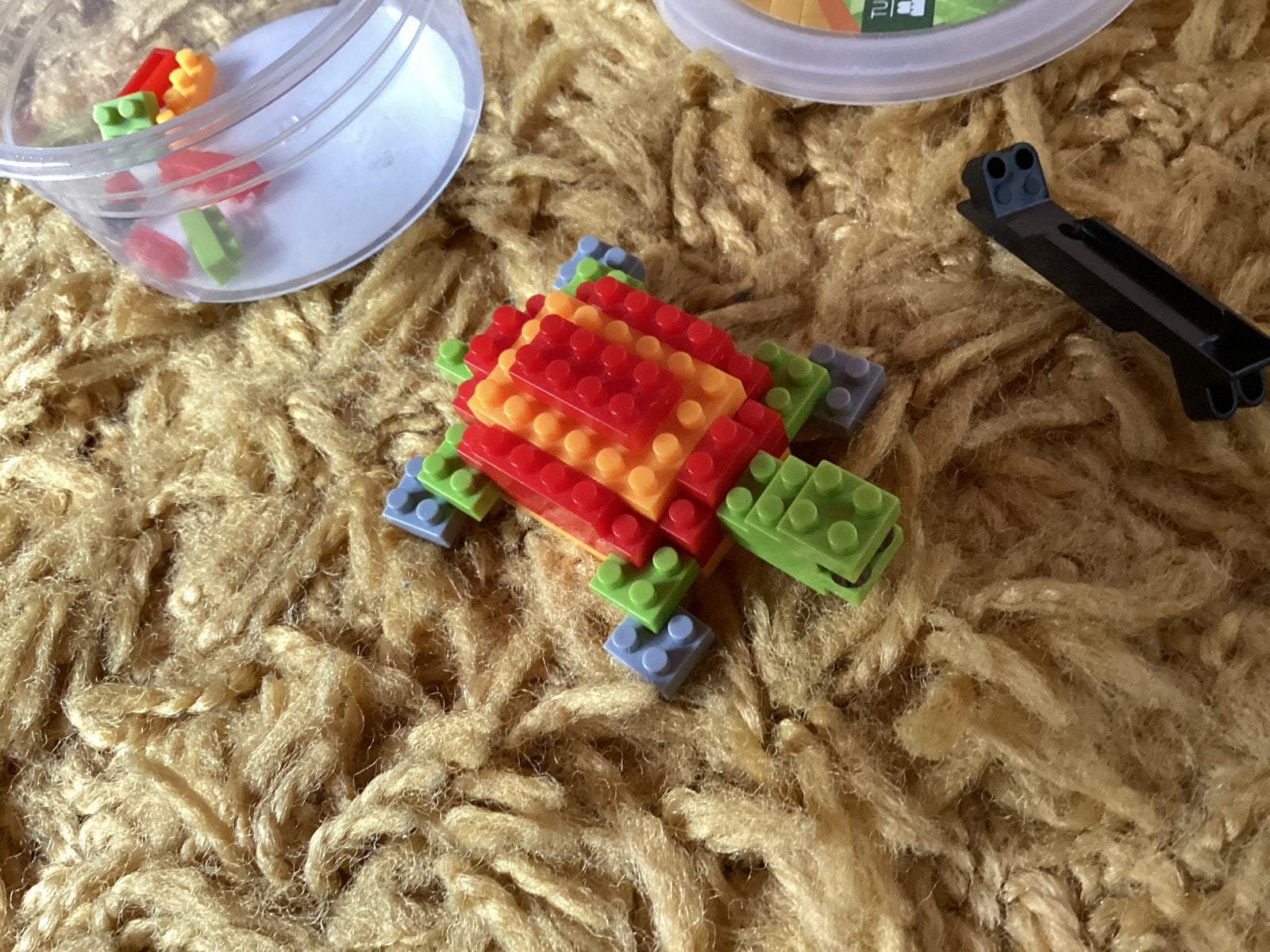 Mini LEGO schildpad met 36 stukjes en extra reserve stukjes!, Ophalen, Zo goed als nieuw, Overige merken