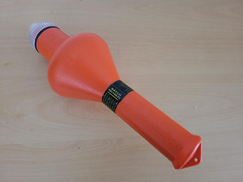 Oranje drijvende noodfakkel boei overboard light, Overige typen, ..., Ophalen of Verzenden, Zo goed als nieuw