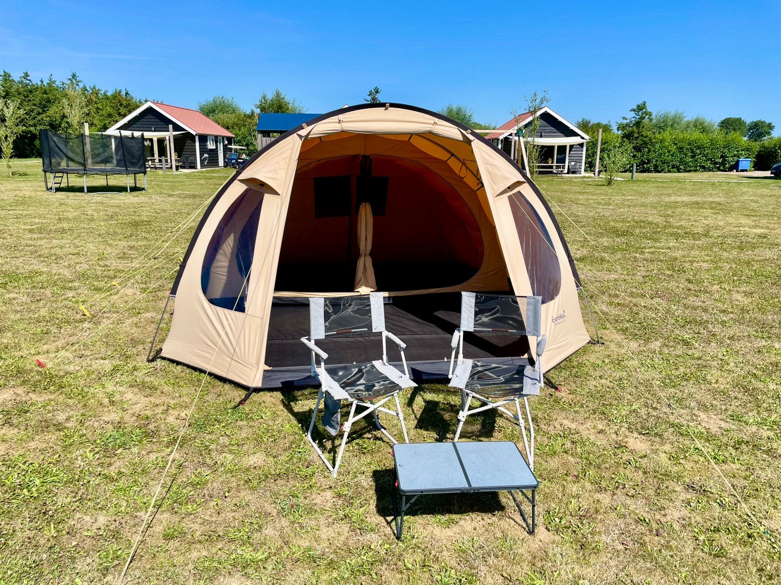 Tent technisch katoen, eureka wild basin 6 btc, nette staat, Caravans en Kamperen, Tenten, Ophalen, Gebruikt, Tot en met 6