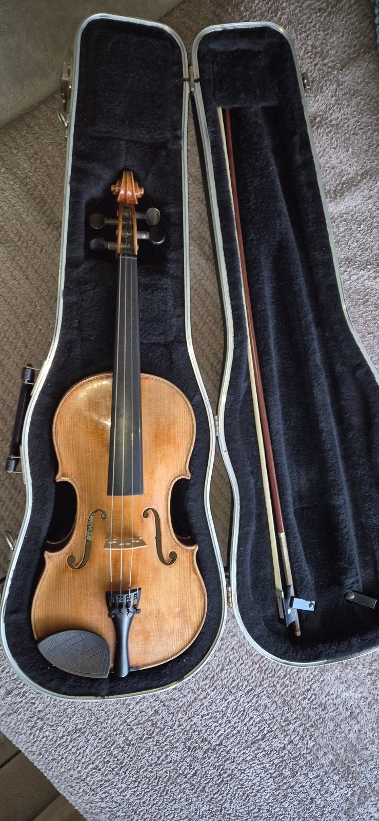 Viool met koffer en strijkstok, Muziek en Instrumenten, Gebruikt, Viool, Ophalen of Verzenden, 4/4-viool