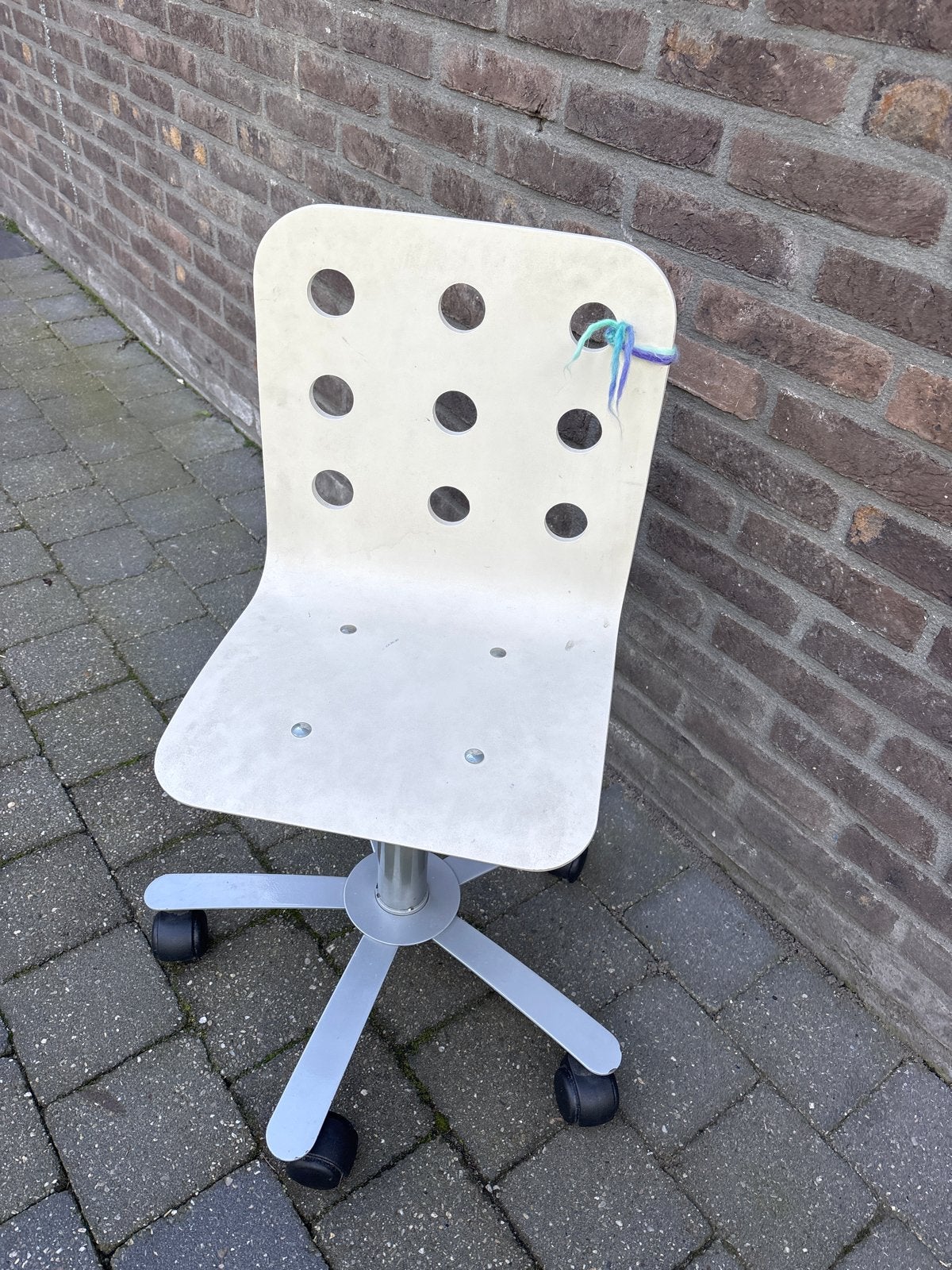 Ikea bureaustoel Jules  met wielen, Ophalen, Gebruikt, Wit, Bureaustoel