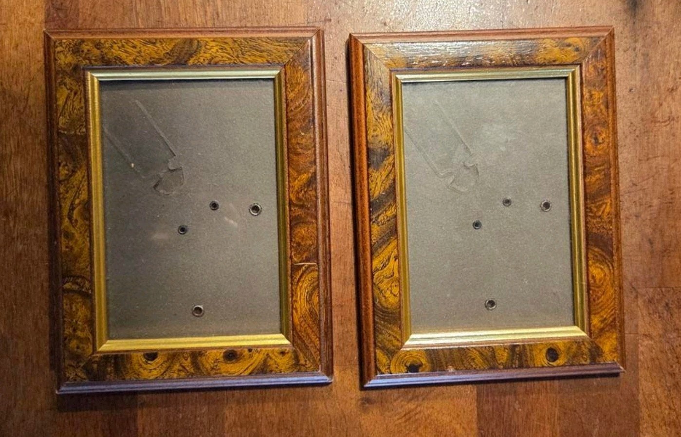 Houten fotolijst met glas (2 stuks), Ophalen of Verzenden, Zo goed als nieuw, Fotolijst, Met glas