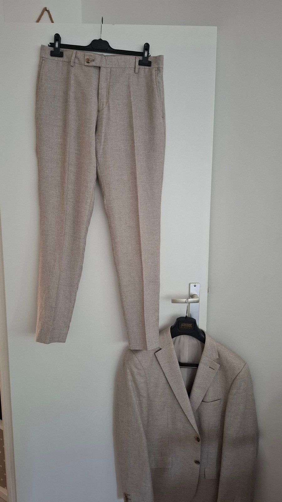 Altinyildiz Classics pak - Beige colbert en pantalon, Maat 48/50 (M), Beige, Ophalen of Verzenden, Zo goed als nieuw