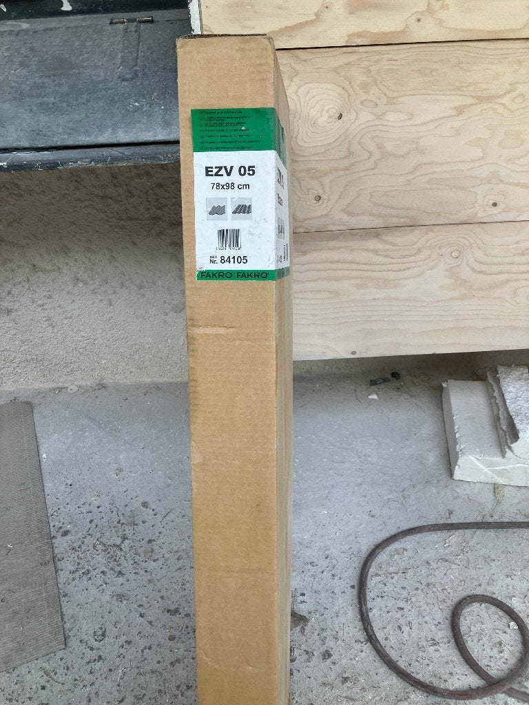1 nieuw fakro dakraam 78 x 98 + gootstuk, Ophalen, Minder dan 80 cm, Minder dan 80 cm, Nieuw