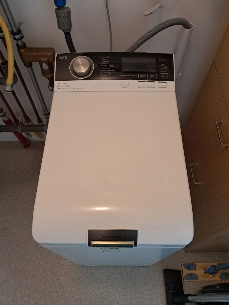 wasmachine AEG, Ophalen, 1200 tot 1600 toeren, Gebruikt, 4 tot 6 kg