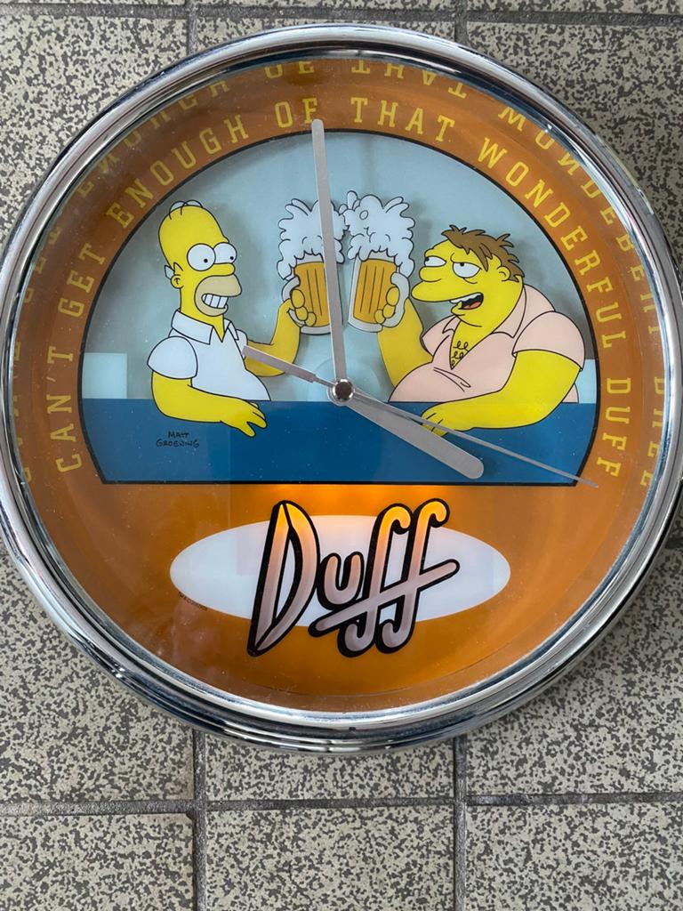 Homer Simpson klok Duff Beer, Onbekend, Ophalen of Verzenden, Onbekend, Onbekend