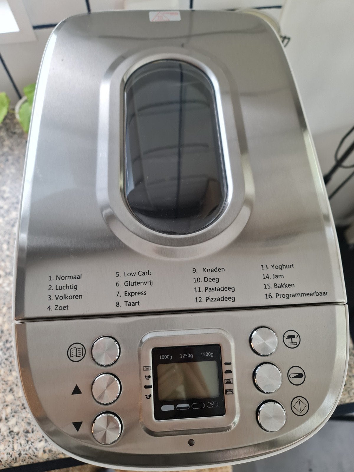 broodbakmachine silvercrest, 800 tot 1200 gram deeg, Zo goed als nieuw, Kijkvenster, Ophalen