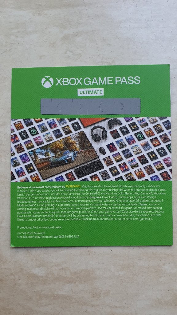 XBOX Game Pass Ultimate 1 maand, Ophalen of Verzenden, Nieuw, Overige typen, Xbox One