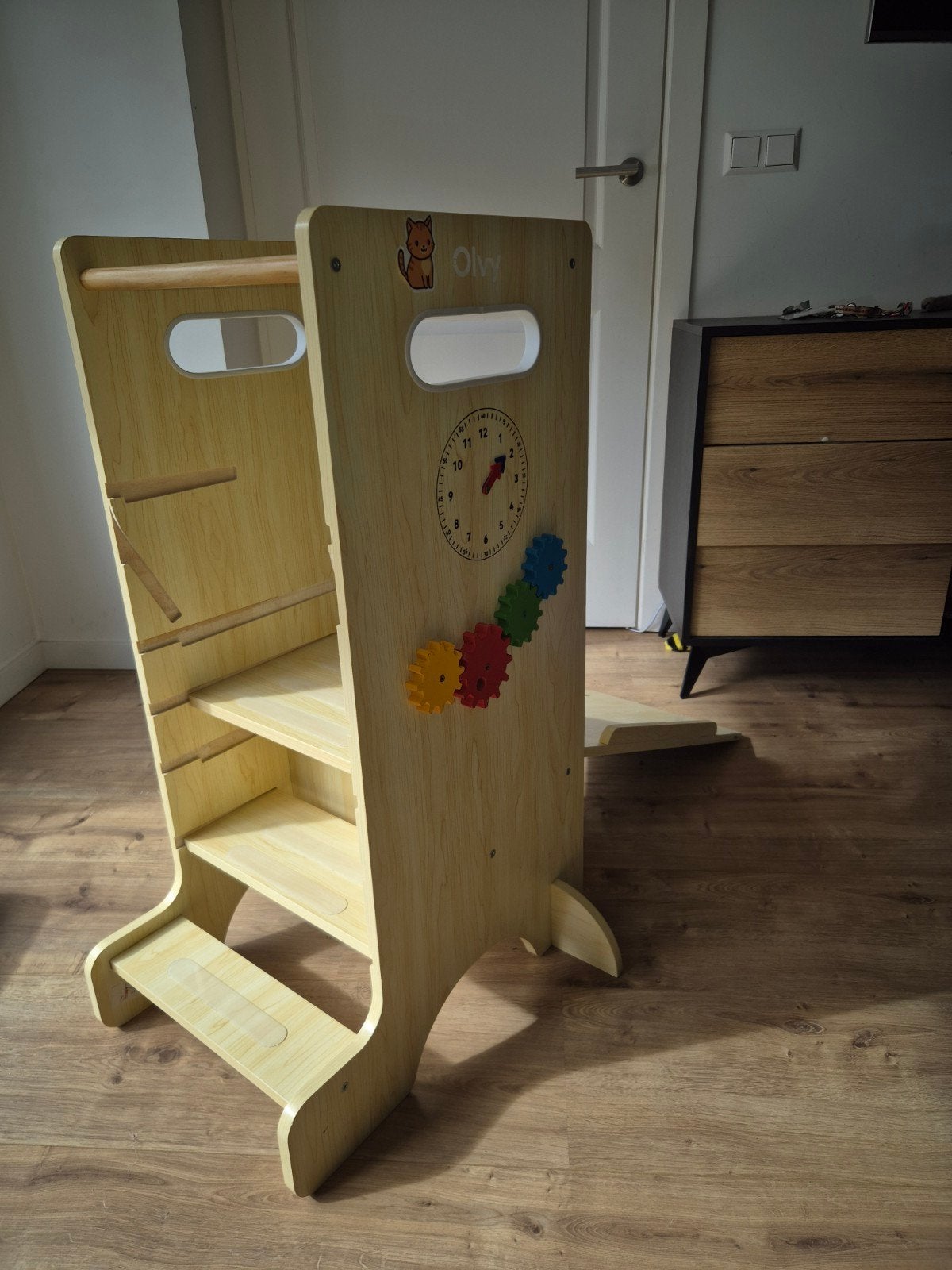 Olvy Kids 4-in-1 Leertoren met Glijbaan, Ophalen, Zo goed als nieuw