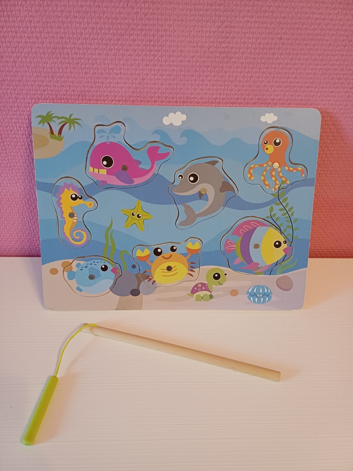 Houten visspel, Kinderen en Baby's, Ophalen of Verzenden, Gebruikt, Overige typen