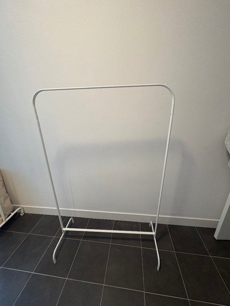 Kledingrek MULIG wit, Ophalen, Gebruikt