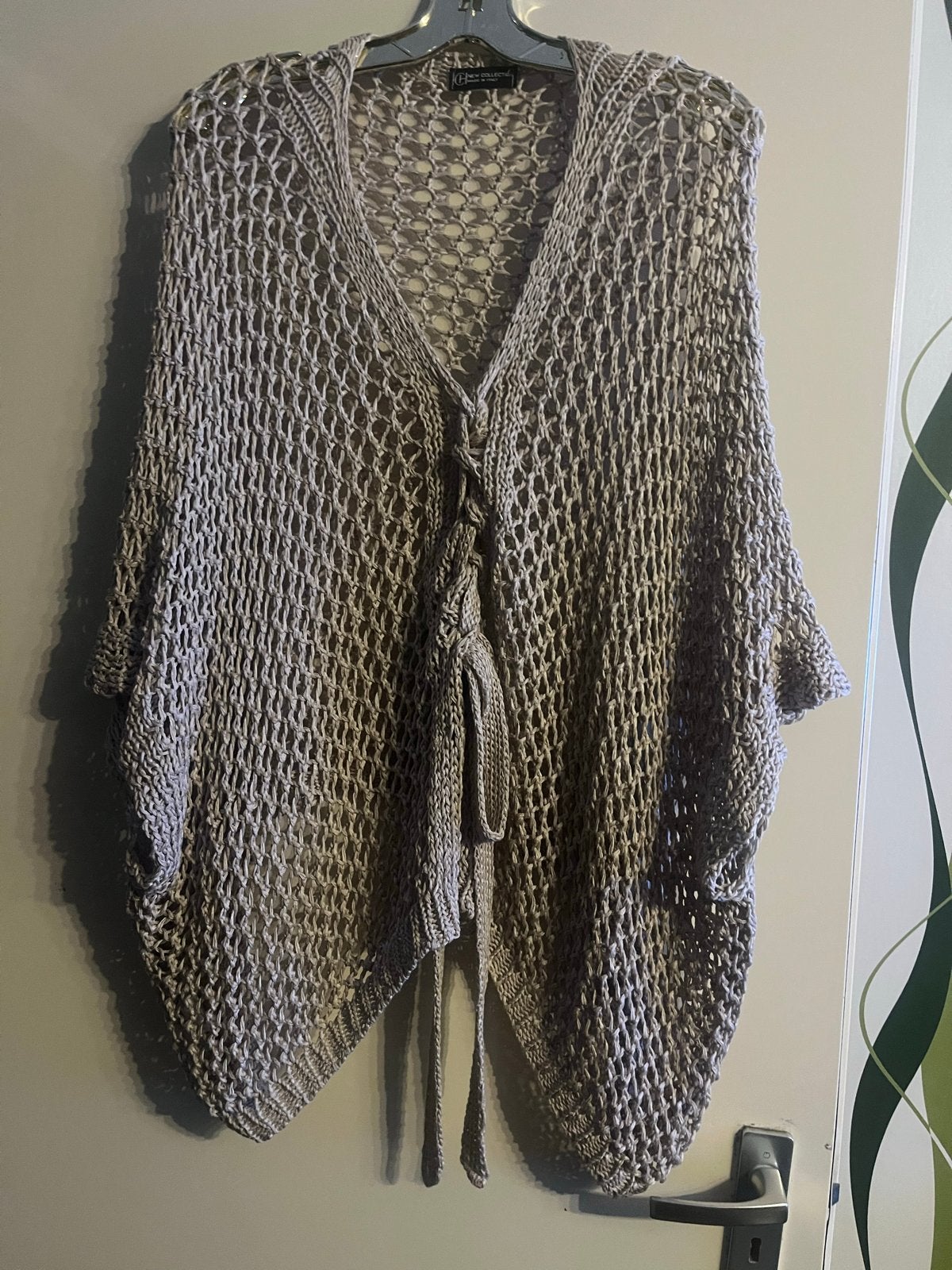 gebreide poncho/vest van New Collection,maat XL, Ophalen of Verzenden, Zo goed als nieuw, Maat 42/44 (L), Beige