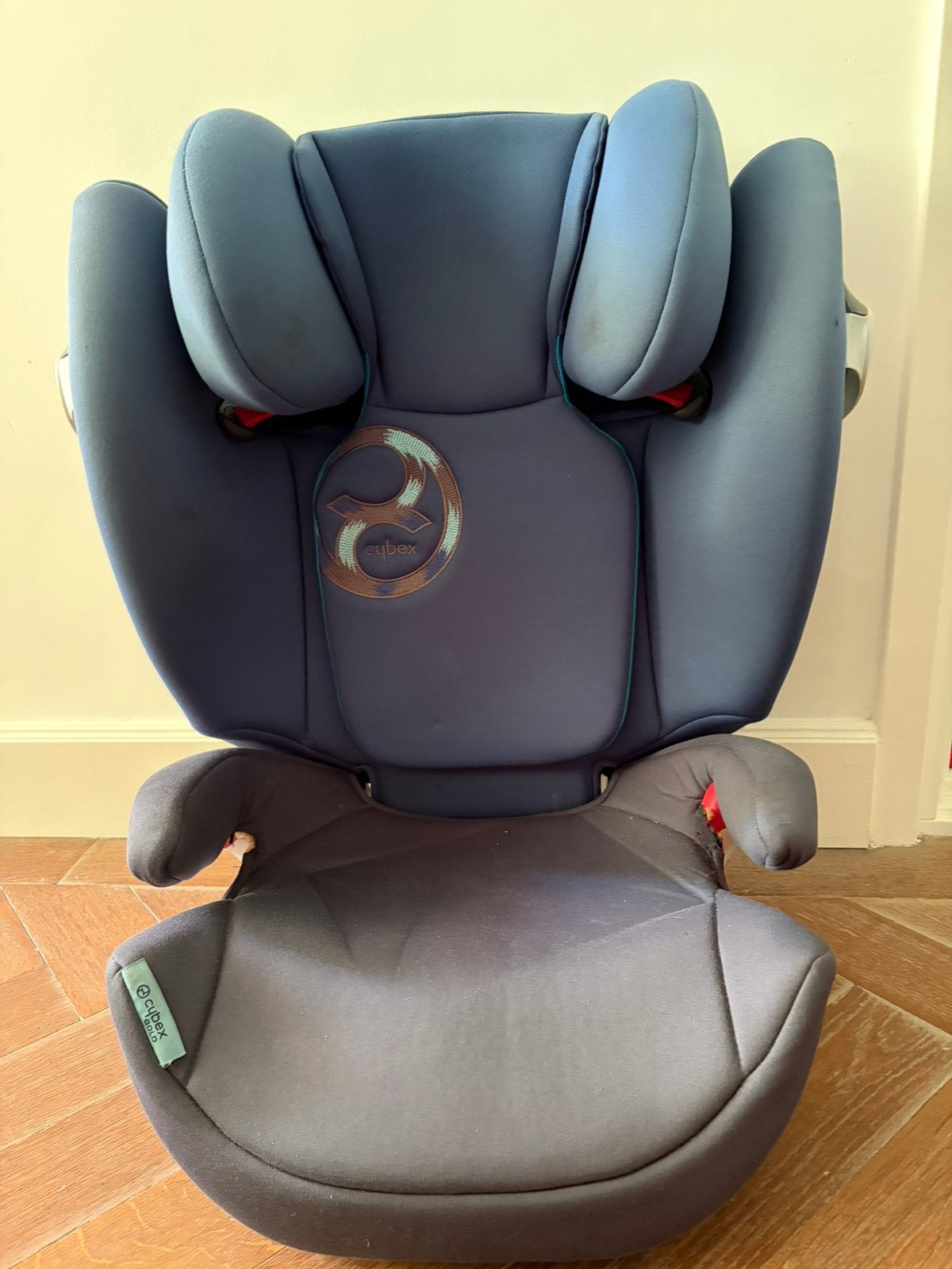 Autostoeltje Cybex solution M-fix blauw, Gebruikt, 15 t/m 36 kg, Verstelbare rugleuning, Isofix