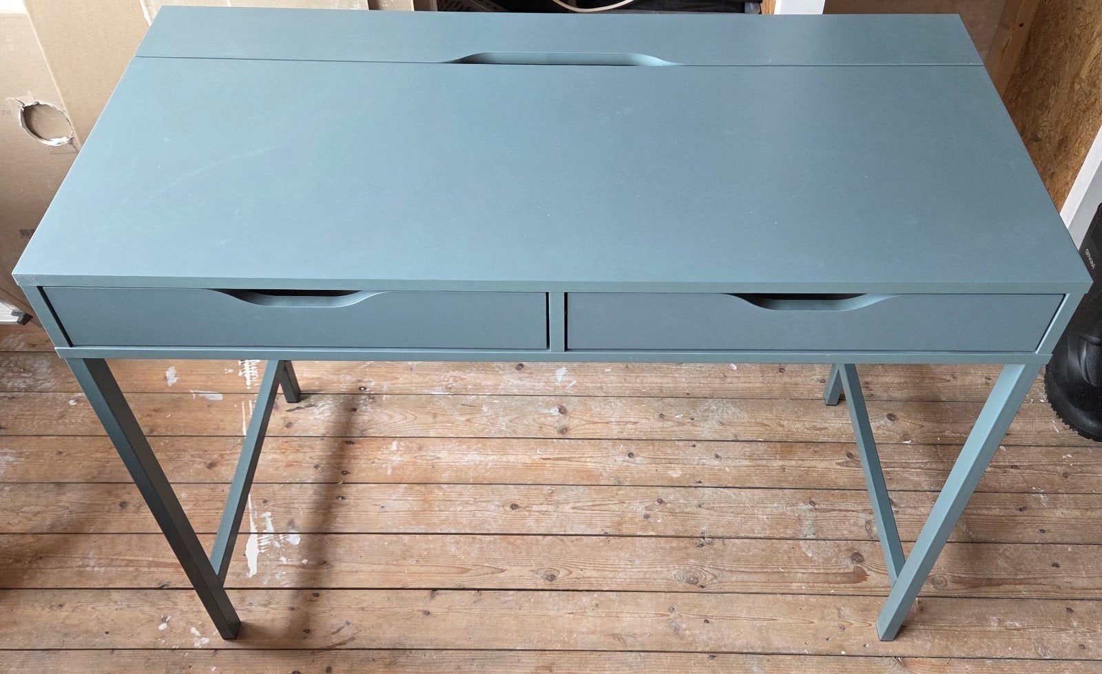 IKEA Alex bureau groen met lades, Ophalen, Met lades, Groen, Gebruikt