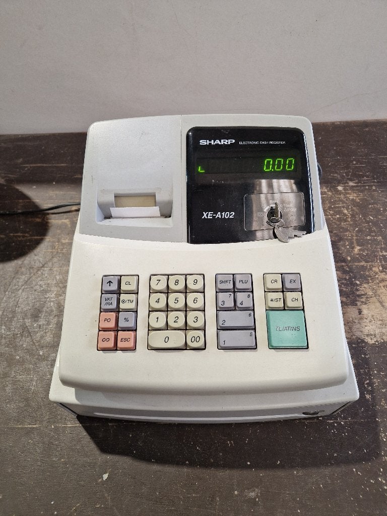 Kassa Sharp XE-A102 goedwerkend, Ophalen of Verzenden, Nieuw