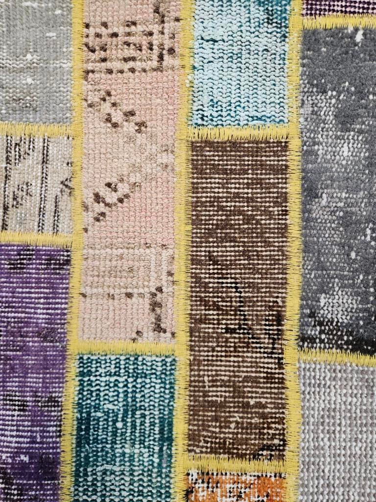 Nieuw oriental wool patchwork kussen decorative 50x50cm, 50 tot 100 cm, Zo goed als nieuw, Onbekend, Onbekend