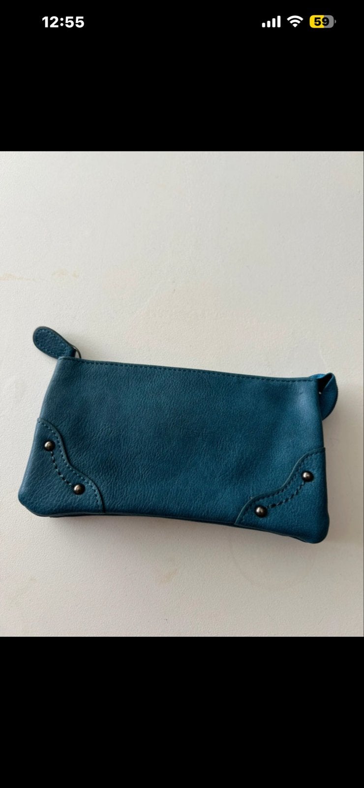 Stijlvolle  Portemonnee met Studs, Ophalen of Verzenden, Gebruikt, Blauw, Overige merken