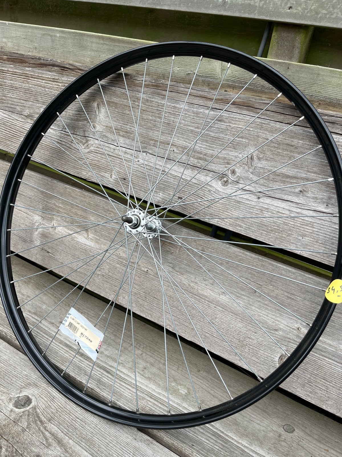 Voorwiel 28 inch voor oma/opa fiets - Zwart/Chroom, Fietsen en Brommers, Ophalen of Verzenden, Nieuw, Stadsfiets, Wiel