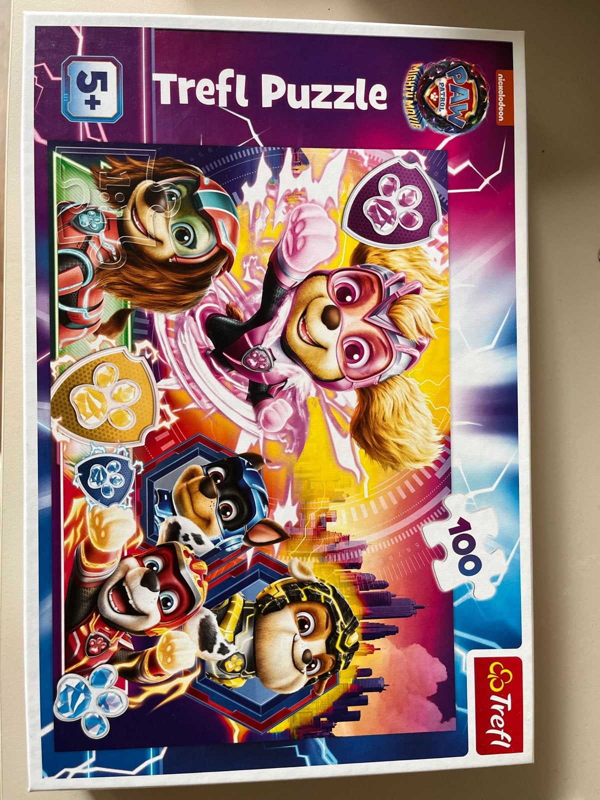 Trefl Paw Patrol puzzel 100 stukjes, Ophalen of Verzenden, Meer dan 50 stukjes, Gebruikt, 6 jaar of ouder