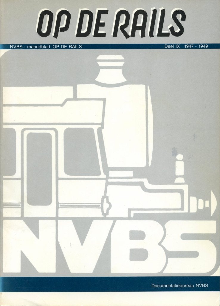 Maandblad NVBS Op de rails. 1947-1961 ingebonden, Ophalen of Verzenden, Zo goed als nieuw