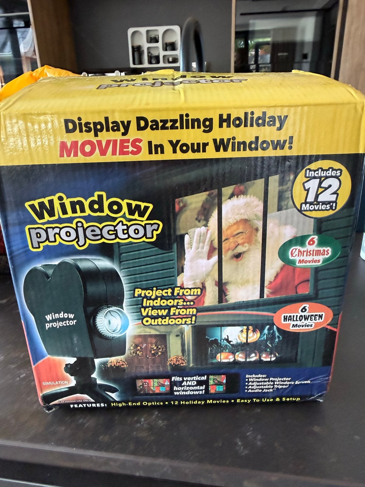 2x Window Projector met 12 vakantiefilms (Kerst & Halloween), Ophalen of Verzenden, Nieuw, Overige technologieën, Overige resoluties