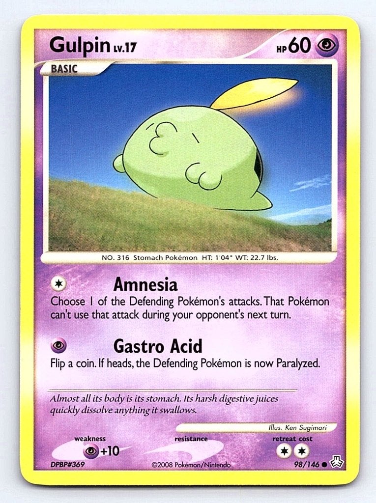 Gulpin LA 98 non holo, Ophalen of Verzenden, Gebruikt, Losse kaart