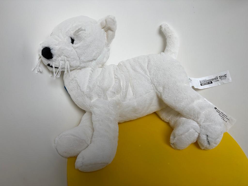 626 ikea hond wit klappar, Kinderen en Baby's, Speelgoed | Knuffels en Pluche, Ophalen of Verzenden, Hond