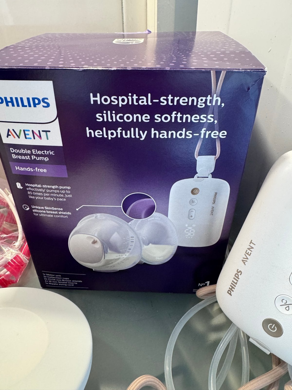 Philips Avent Dubbele Elektrische Borstkolf Handsfree, Ophalen, Zo goed als nieuw