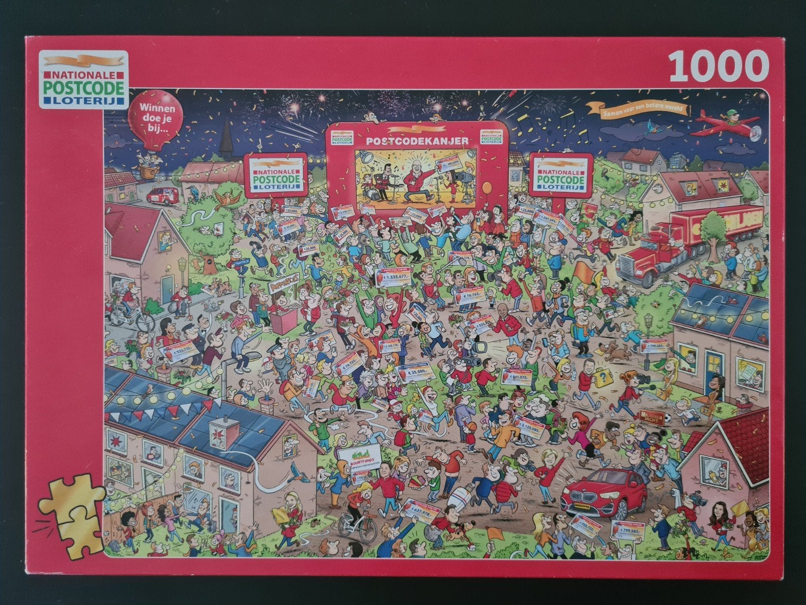 Postcode Loterij Puzzel 1000 stukjes - Compleet, Ophalen of Verzenden, Zo goed als nieuw