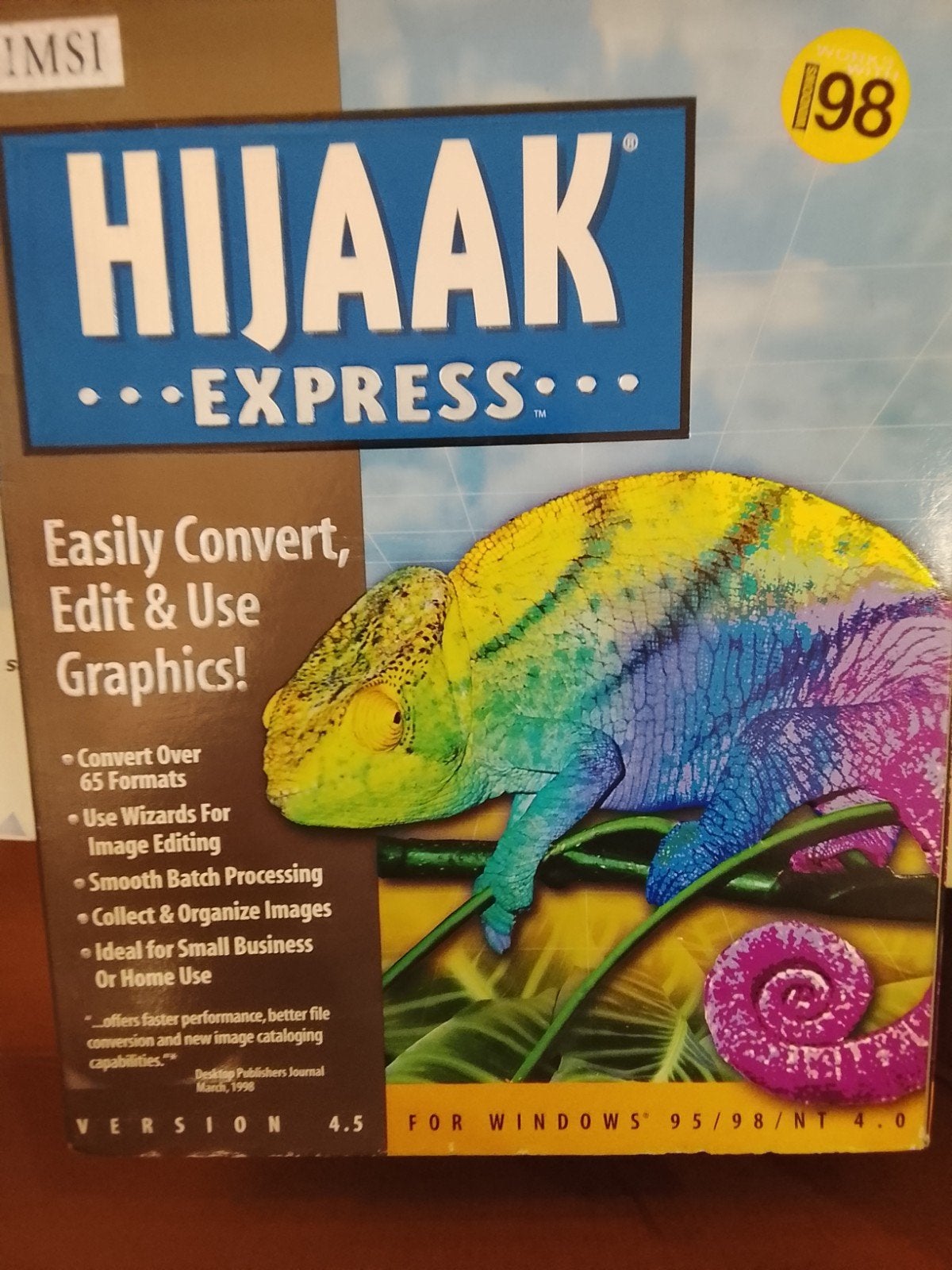 HIJAAK Express 4.5 Grafische Software voor Windows 95/98/NT, Computers en Software, Ophalen of Verzenden, Gebruikt, Windows