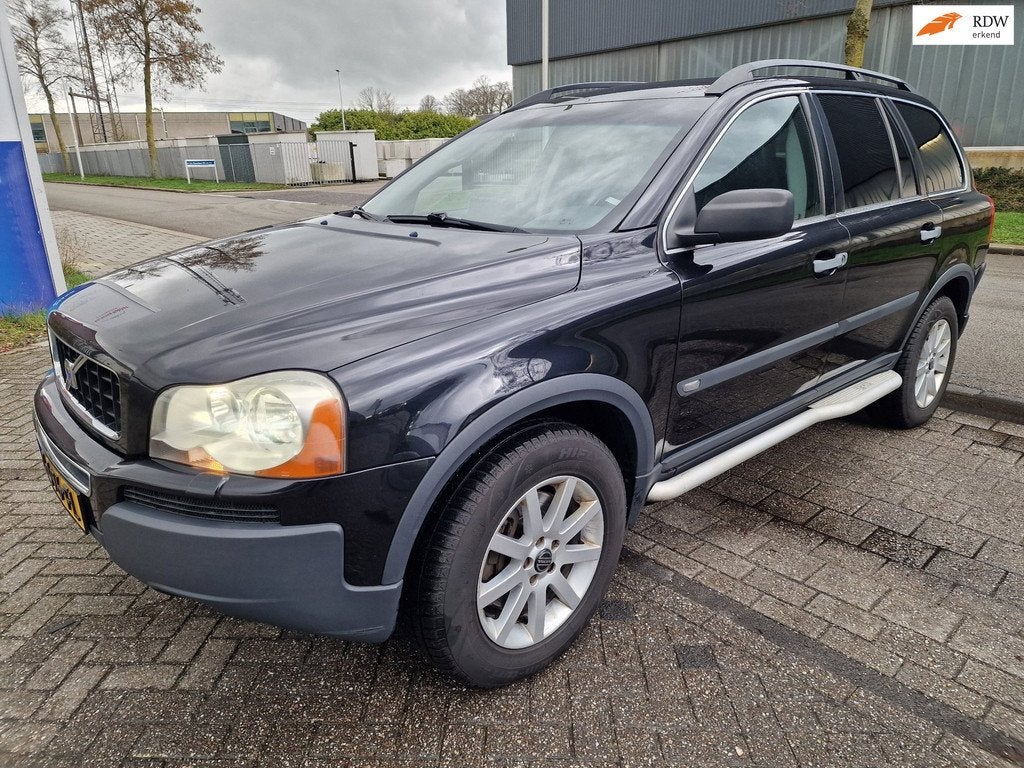Volvo XC90 2.5 T Elan, Apk, Nap, Zeer goed rijdend Inruil mo, Auto's, Gebruikt, Zwart, 7 stoelen, Leder