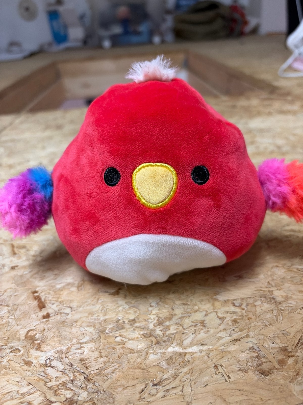 Squishmallows Flip-A-Mallows Vogel Knuffel Rood/Blauw, Overige karakters, Overige typen, Ophalen of Verzenden, Meerkleurig