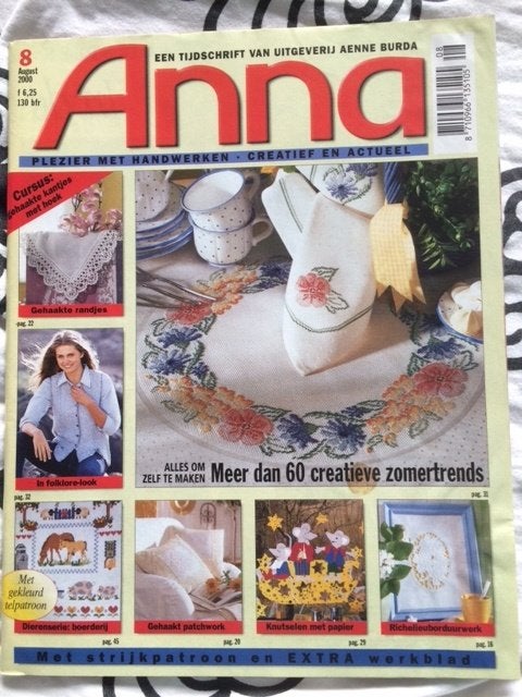tijdschrift Anna augustus 2000, Ophalen of Verzenden, Gelezen, Damesbladen