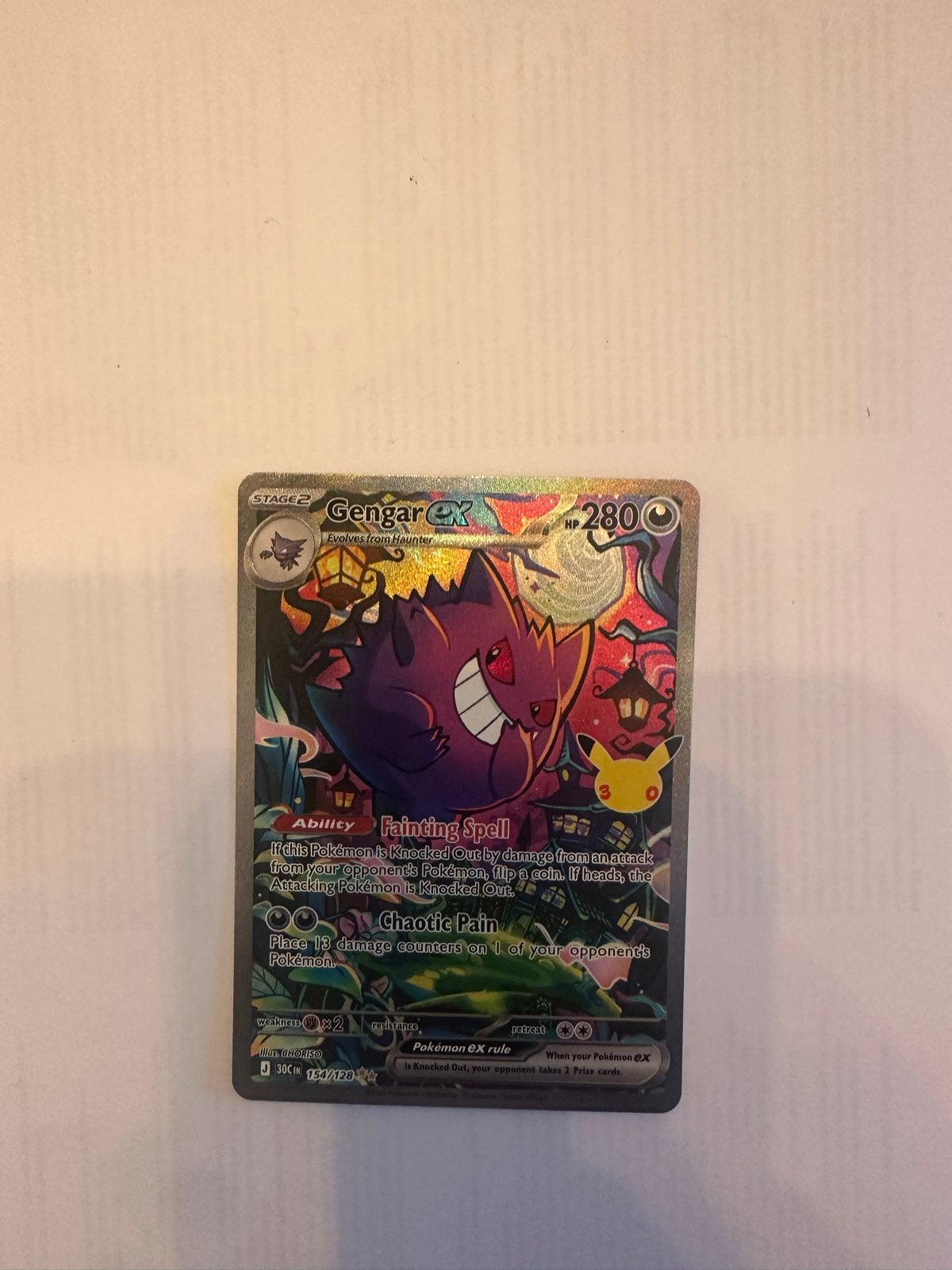 Gengar EX Pokémon kaart - Zo goed als nieuw, Ophalen of Verzenden, Nieuw, Losse kaart