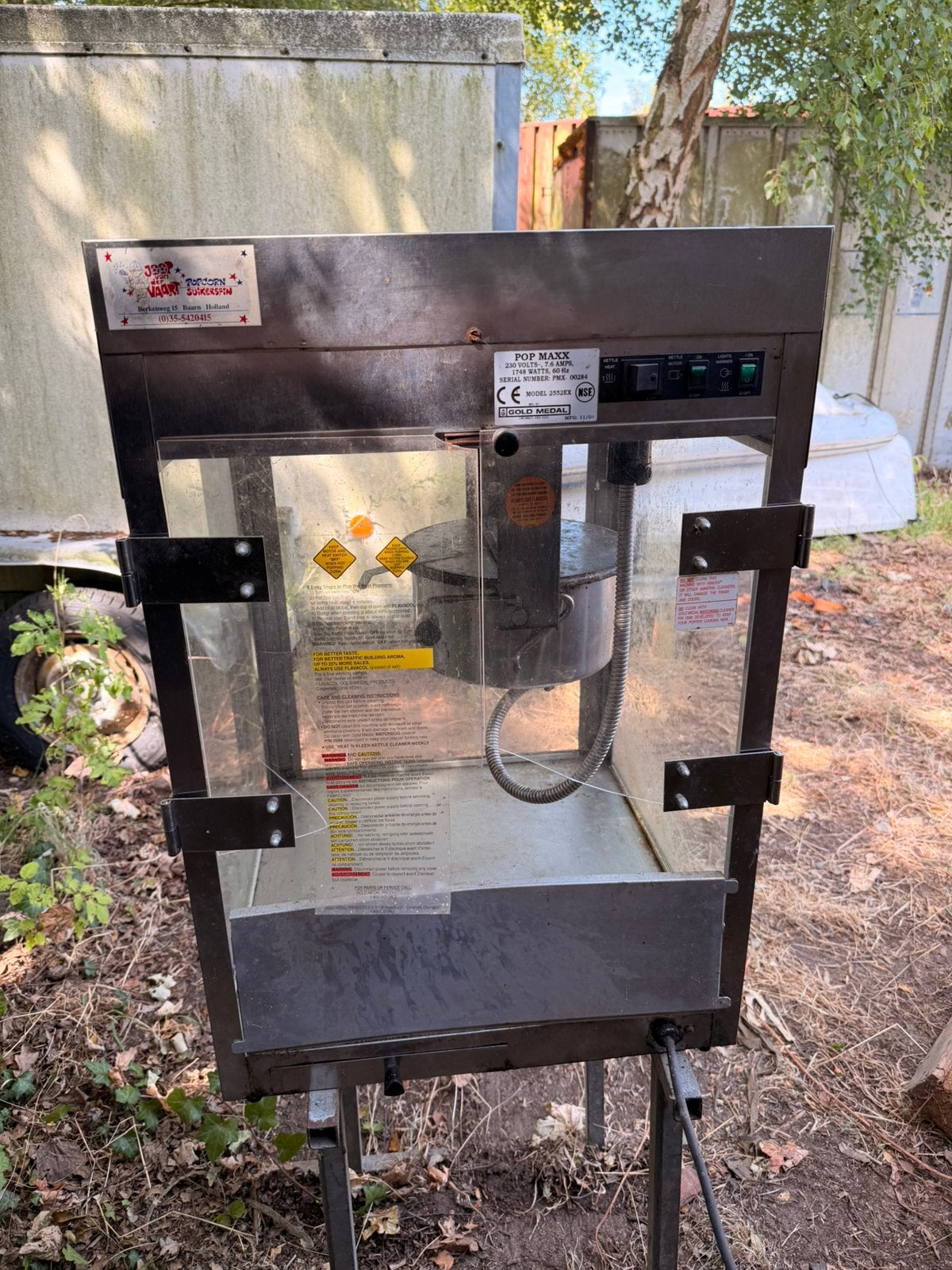 Professionele popcornmachine opknapper, Witgoed en Apparatuur, Ophalen, Gebruikt
