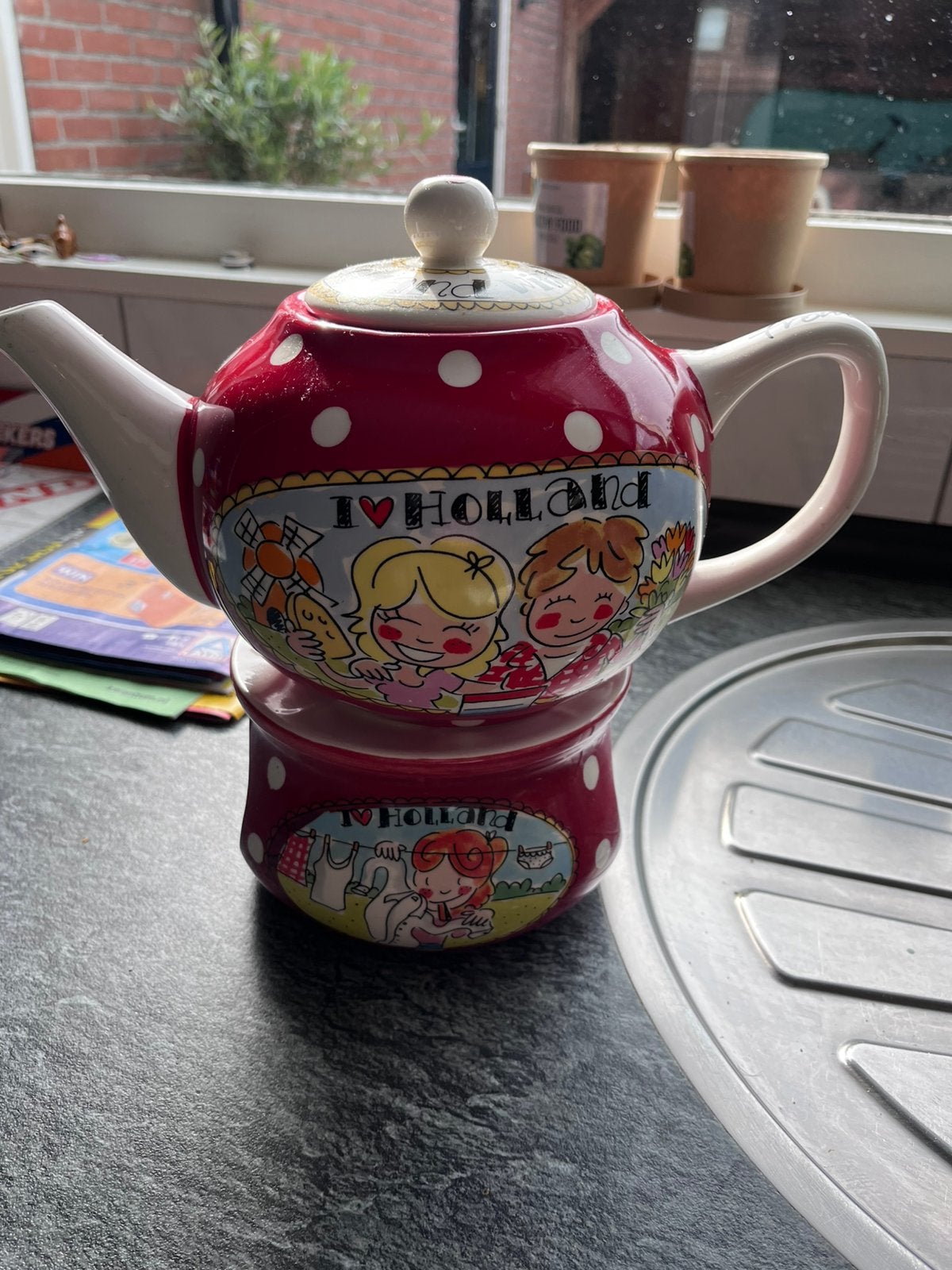 Blond theepot met theelichthouder, Ophalen, Gebruikt, Blond Amsterdam, Overige typen