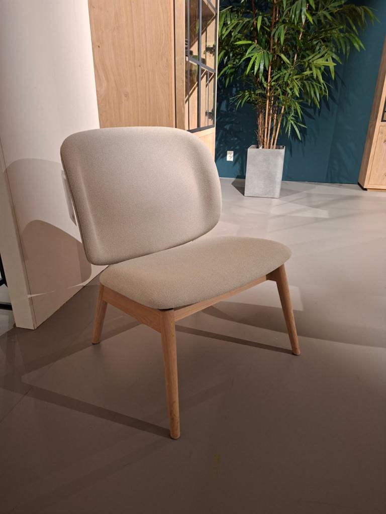 Showroommodel Enzo Luca Fauteuil Mistretta lounge, Ophalen, Nieuw, Stof, Eén