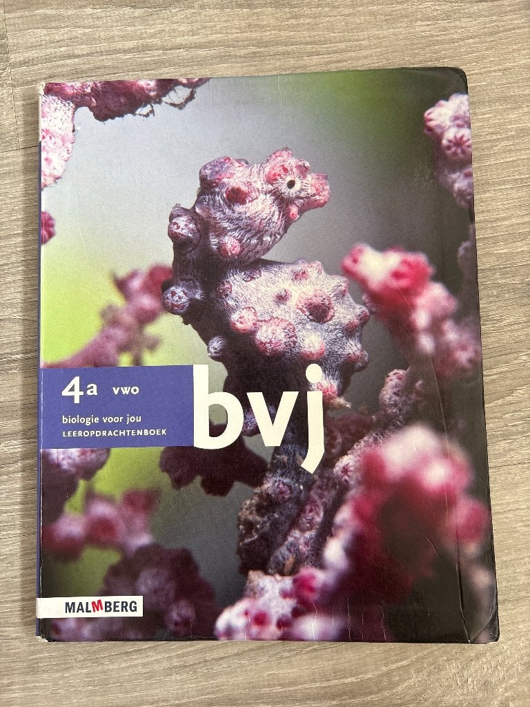 Biologie voor jou 4 VWO (boek a en b), Gelezen, VWO, Malmberg, Biologie