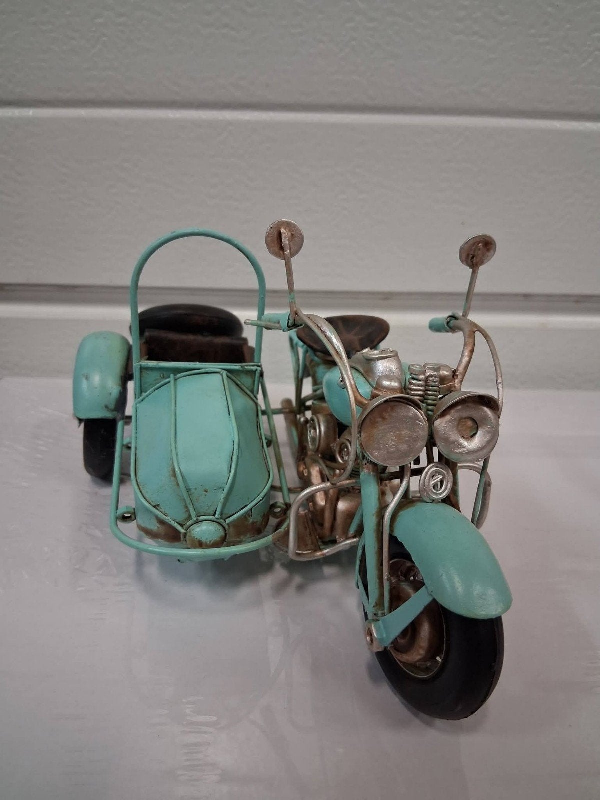 Motor met zijspan decoratie, Overige merken, Nieuw, Ophalen of Verzenden, Tank