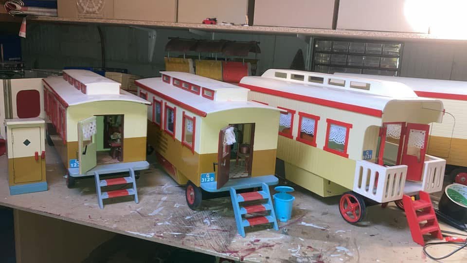 Woonwagens, vrachtwagens te koop 75,00 per combinatie, Ophalen, Gebruikt, Groter dan 1:32