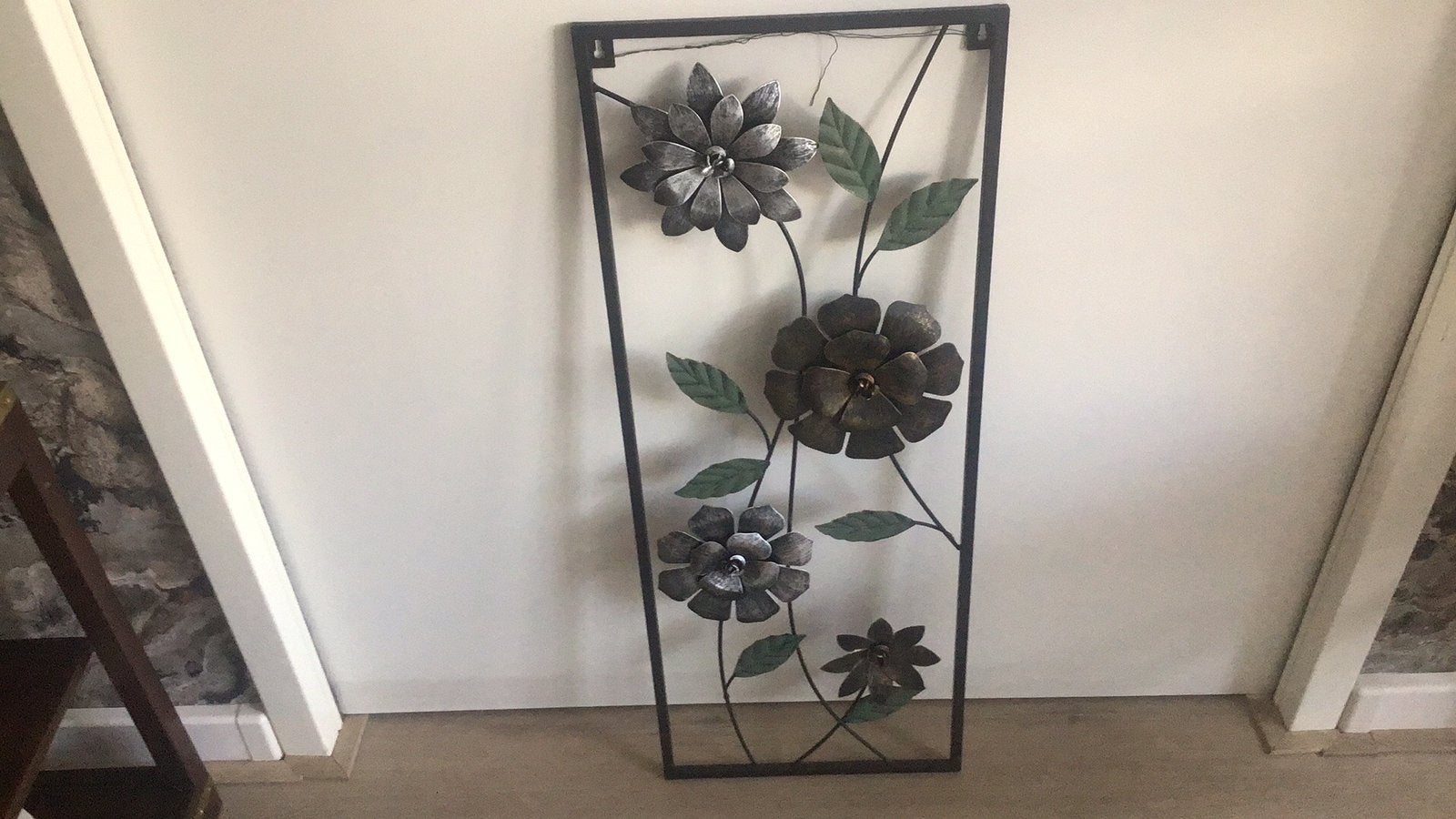 Mooie metalen wanddecoratie, Ophalen, Zo goed als nieuw