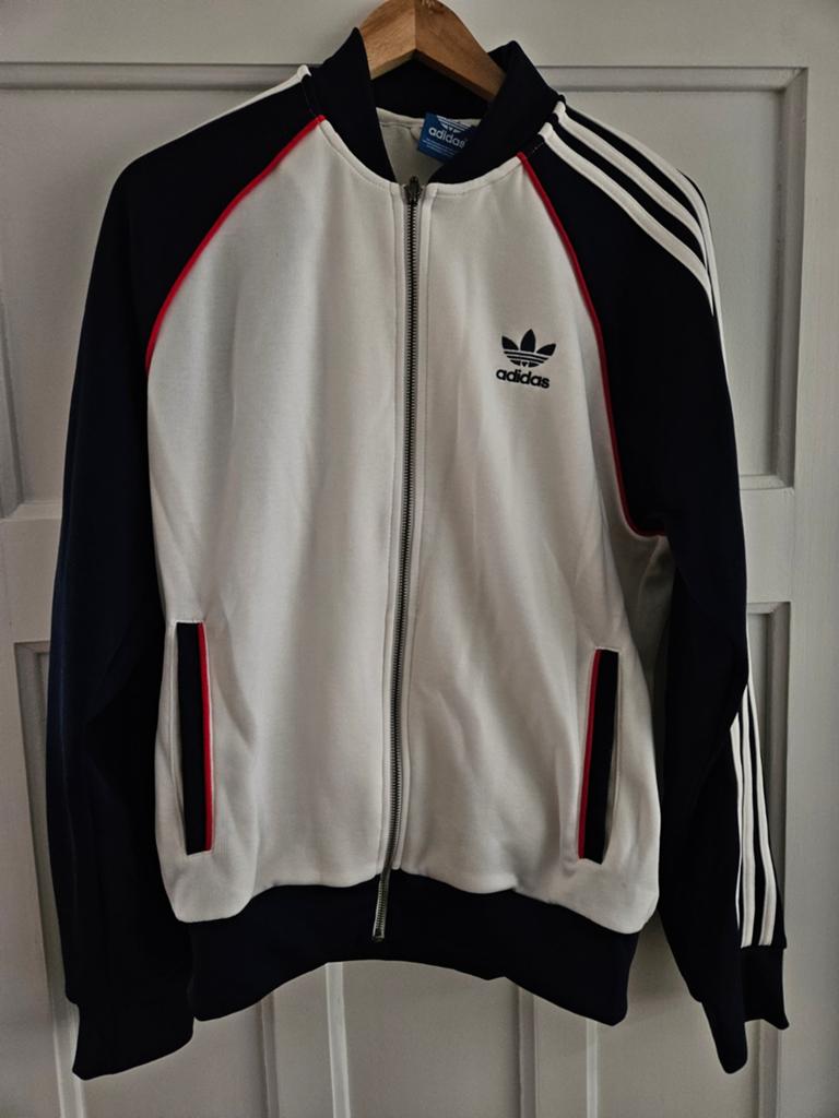 Adidas trainingsjas mt M, Ophalen of Verzenden, Zo goed als nieuw, Blauw