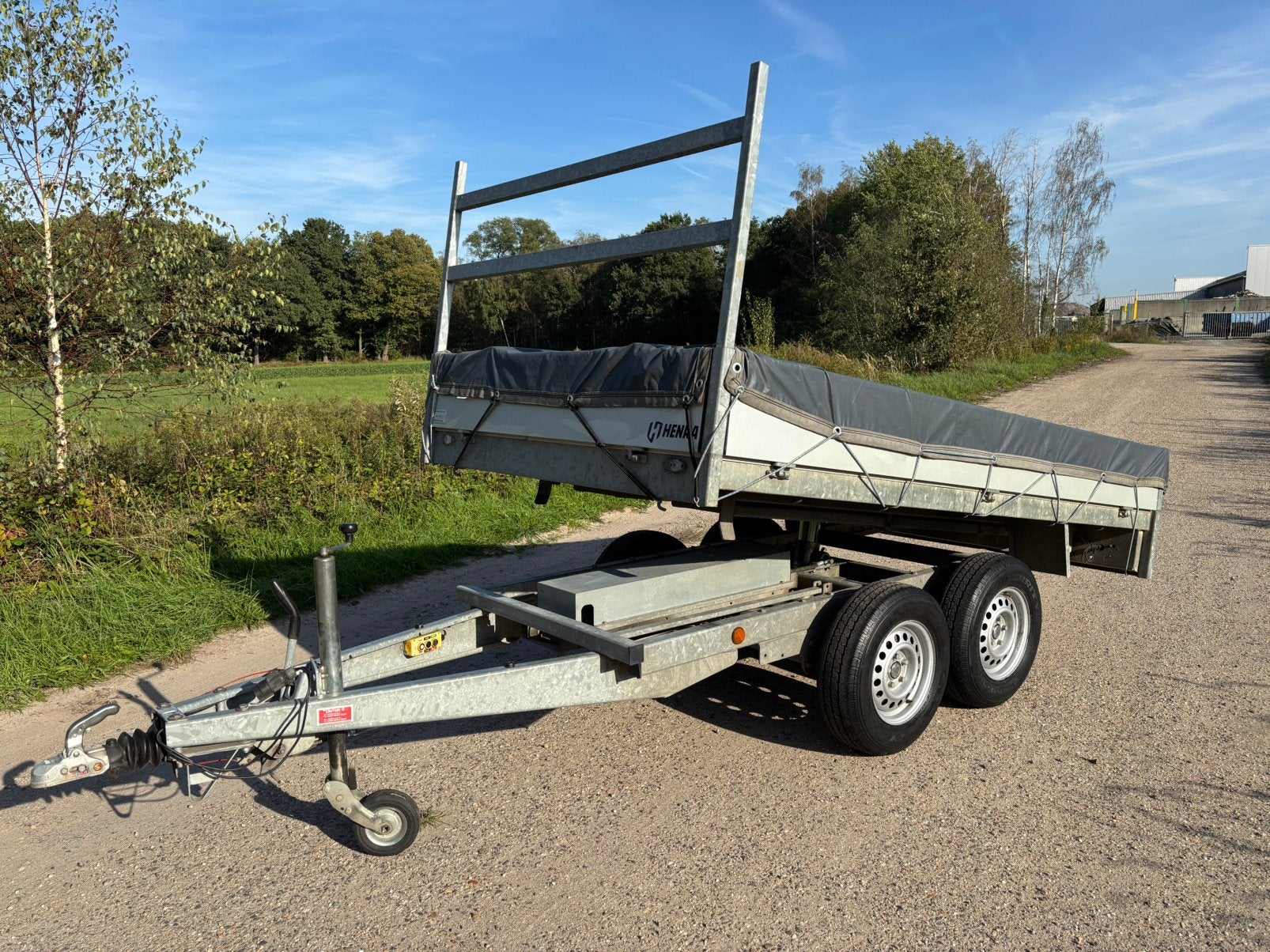 Henra Elektrische kipper 2700kg MARGE - 2016 kiep aanhanger, Ophalen, Gebruikt