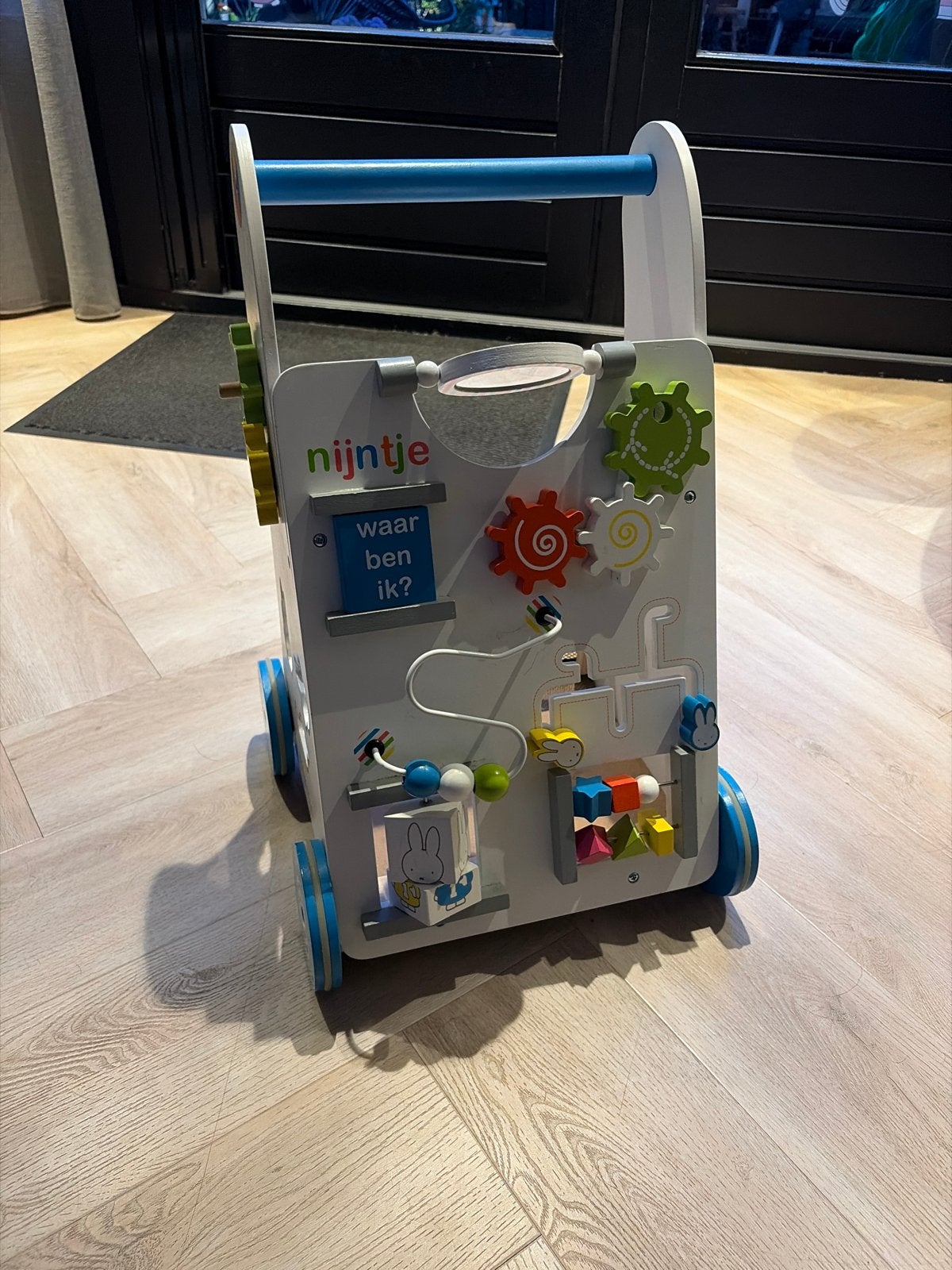 Leuke Nijntje loopkar met bijpassende blokjes, Ophalen, Gebruikt, Overige typen, Met wieltjes