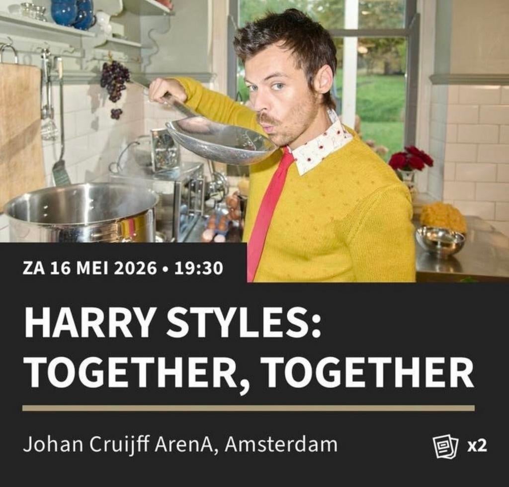Harry Styles 16 mei 2 kaarten first show!, Twee personen, Mei